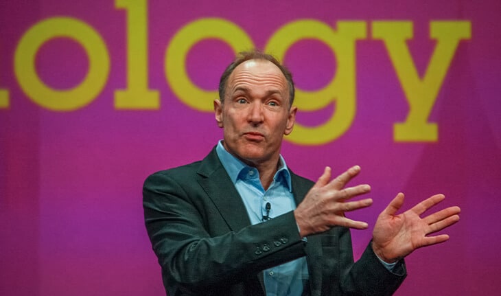 fundador do W3C Tim Berners-Lee em palestra